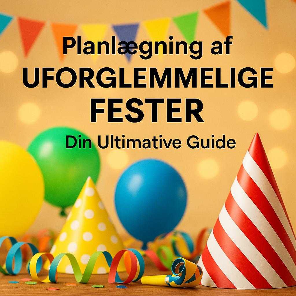 Planlægning af Uforglemmelige Fester: Din Ultimative Guide