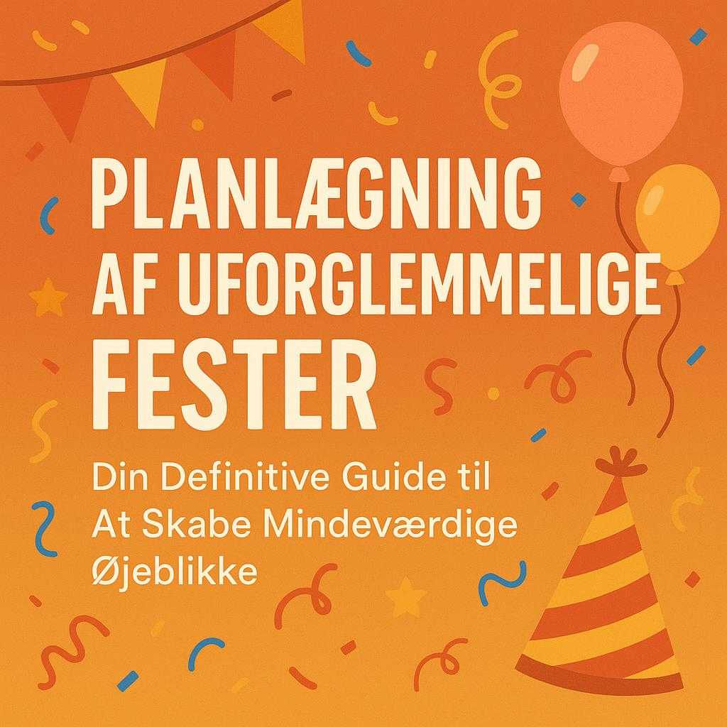 Planlægning af Uforglemmelige Fester: Din Definitive Guide til At Skabe Mindeværdige Øjeblikke