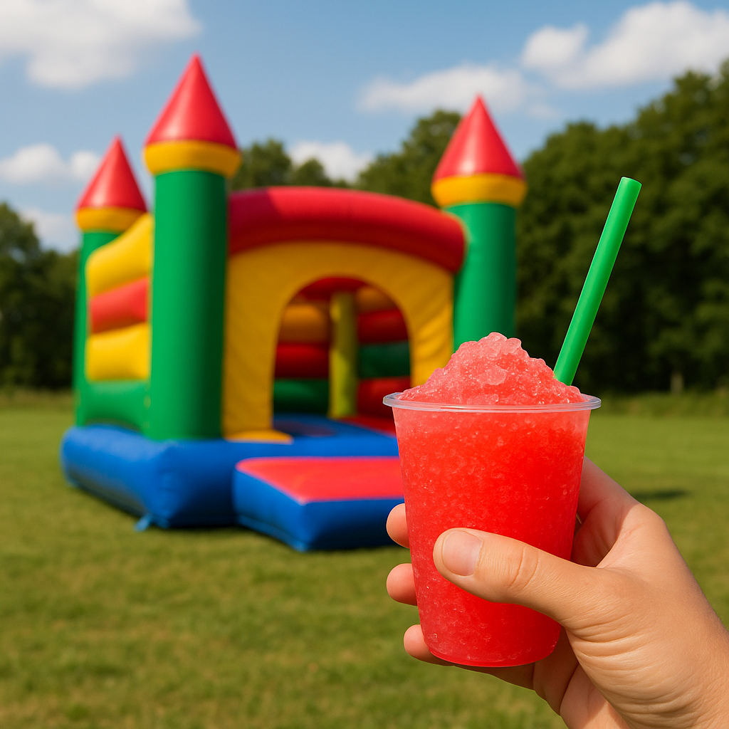 Sådan skaber du den perfekte sommerfest med slush ice og hoppeborg