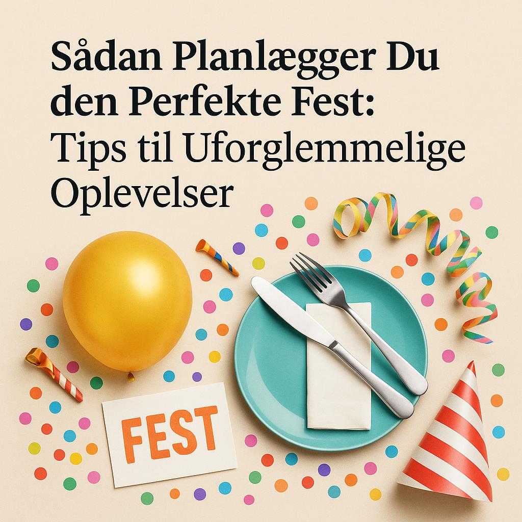 Sådan Planlægger Du den Perfekte Fest: Tips til Uforglemmelige Oplevelser