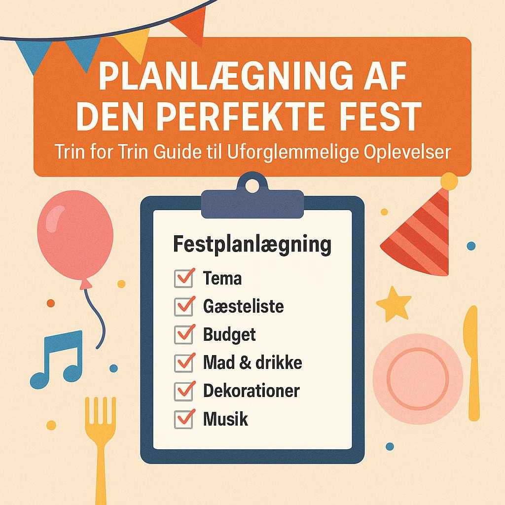 Planlægning af Den Perfekte Fest: Trin for Trin Guide til Uforglemmelige Oplevelser
