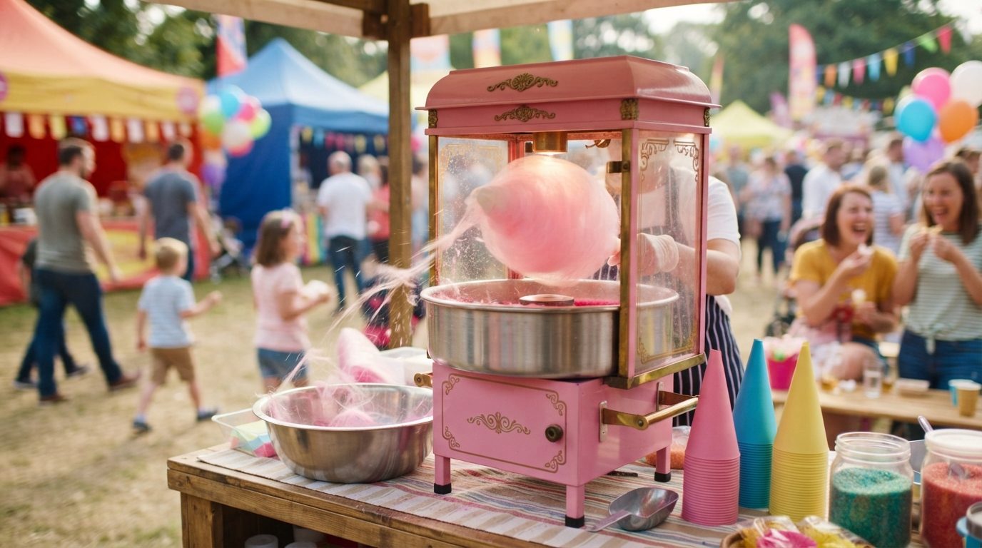 Leje eller køb af candyflossmaskine til næste fest